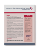Cover of Construction Industry Law Letter